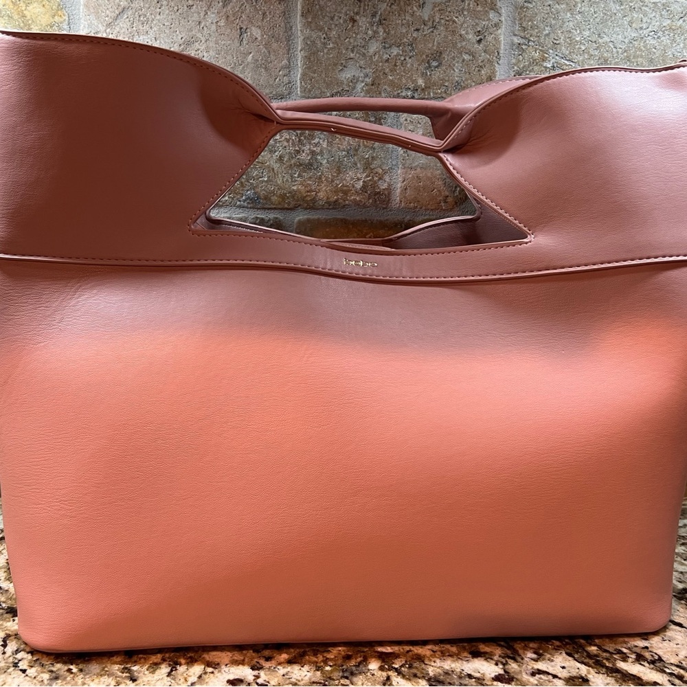 Bebe Elegant Women's Leather Tote Bag - Pink